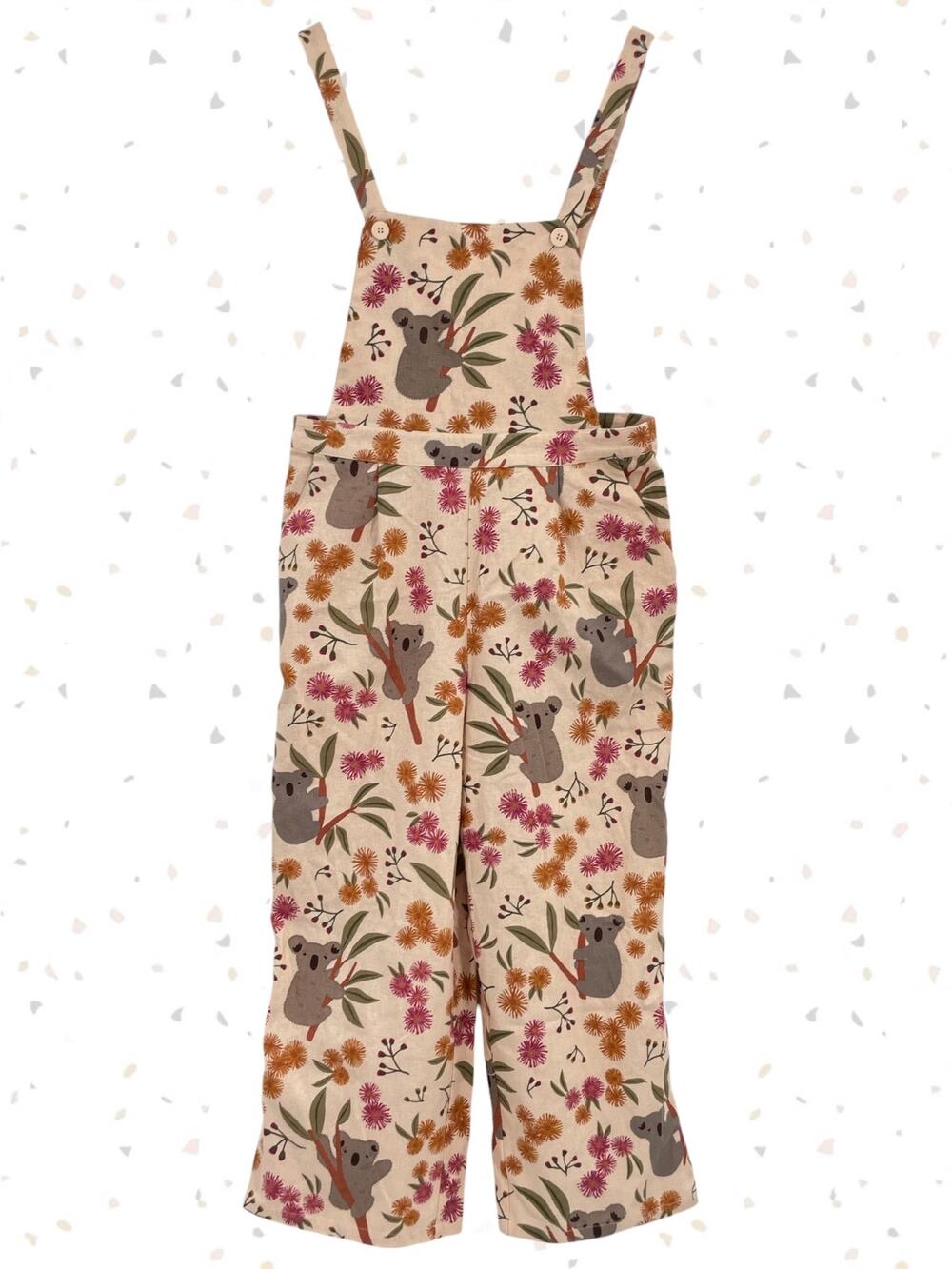 Princess Highway Modcloth Kool Koala Jumpsuit Overalls Cream Floral AU Size 14